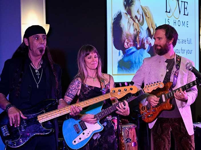 Patrice Pike Band playing at Love Is Home Gala
